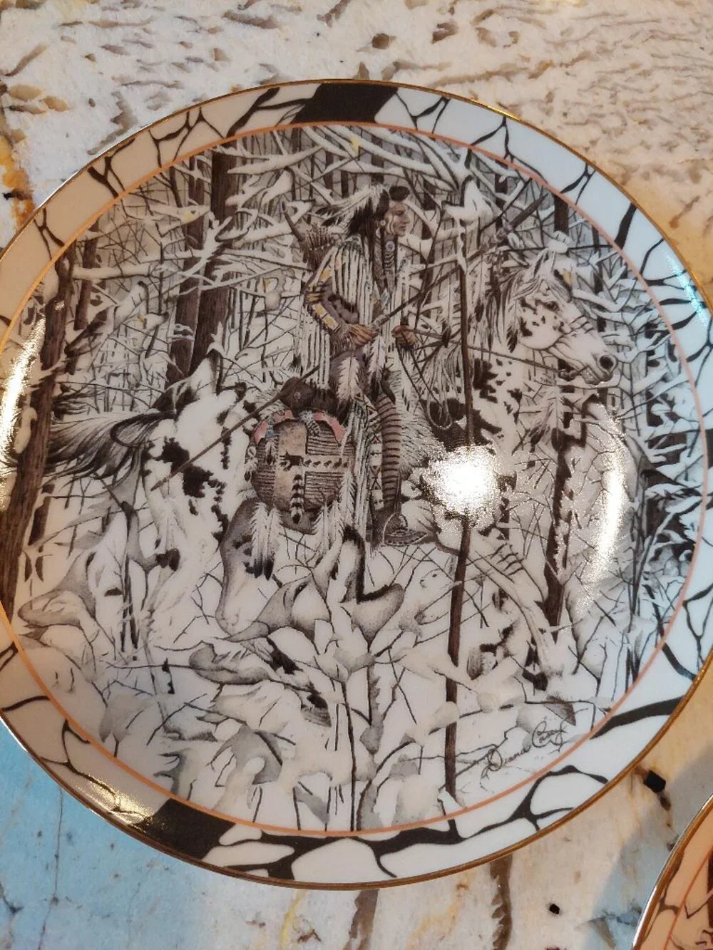 5 Bradford Exchange Limited Edition Native American theme Collectable Plates
